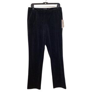 Ivanka Trump Cheshire Velvet Pants Women’s 8 Black Bootcut NWT